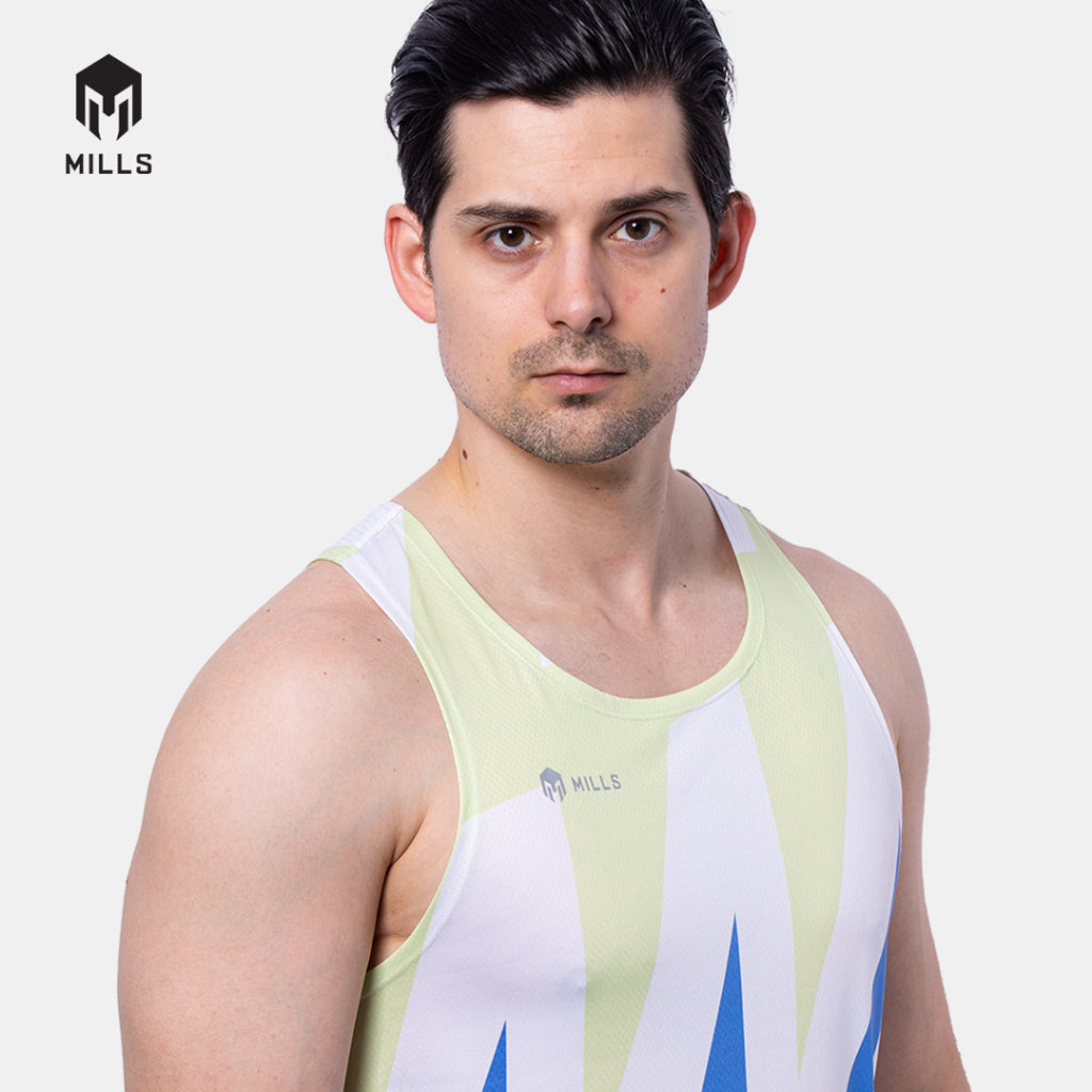 MILLS Jersey Enercharge Running Tank Top Men Singlet